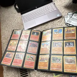 Pokemon TCG Card Lot with Binder, Pikachu, Charmander, Holo & Regular, English - Image 4