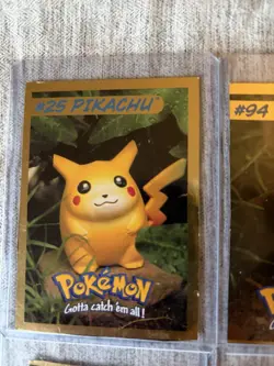 Set of 1999 Hasbro Toy Wishes Magazine Spotlight Gold Border Pokemon Cards. - Image 2