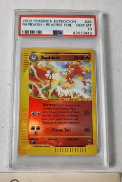 Rapidash 26/165 - Expedition Set *PSA 10 - GEM MINT* Reverse Holo Pokemon Card - Image 3