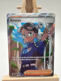 Amarys 132/131 Full Art Trainer Prismatic Evolutions Pokemon Card - NM - Image 1