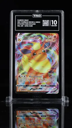 TAG 10💎🔥 Flareon VMAX - 2021 Pokemon Card - Evolving Skies #018/203 (Y3580535) - Image 1