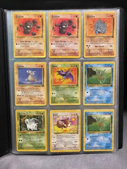 Jungle and Fossil Set Pokemon Cards Collection Bundle Vintage 1999 WOTC - Image 1