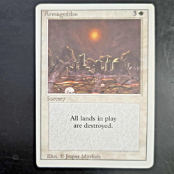 MTG Armageddon Revised 3ED Rare White Sorcery Destroys Lands Magic the Gathering - Image 1