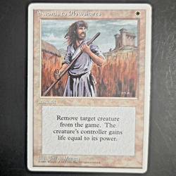MTG Swords to Plowshares 4th Edition 4ED Uncommon White Instant Gain Life Magic - Image 1