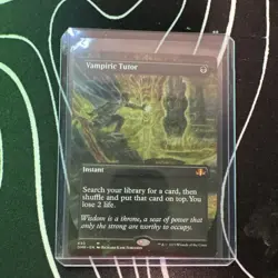 Wizards Vampiric Tutor Dominaria Remastered Borderless Mythic Black Instant - Image 3