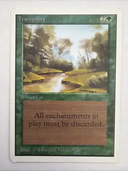 x2 Tranquility UNLIMITED MTG Magic The Gathering LP Vintage 1993 - Image 3