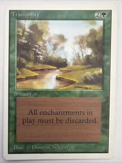 x2 Tranquility UNLIMITED MTG Magic The Gathering LP Vintage 1993 - Image 5