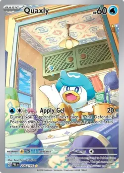Quaxly - 206/193 - Pokemon Paldea Evolved Illustration Rare Card NM - Image 1