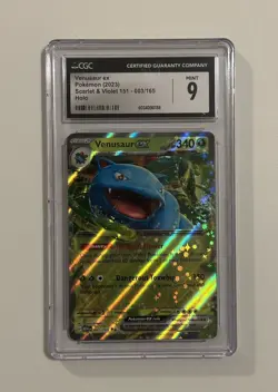 Venusaur Ex 003 151 CGC Graded Mint 9 Pokemon Slab - Image 1
