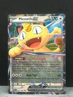 Meowth ex 062/088 Double Rare Perfect Order Pokemon Holo Near Mint - Image 1