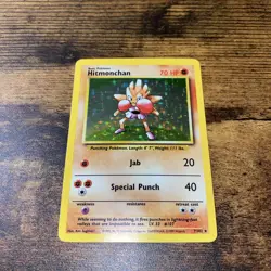Pokemon Base Set Hitmonchan 7/102 Holo Rare - LP+/NM! WOTC! - Image 1