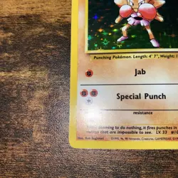 Pokemon Base Set Hitmonchan 7/102 Holo Rare - LP+/NM! WOTC! - Image 3