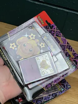 3x Pokemon TCG: Paldean Fates Tech Sticker Collection Triple Blister Pack Sealed - Image 5