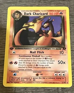 Dark Charizard 1st Edition 21/82 Non-Holo: Pokemon TCG- LP - Image 1