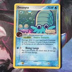Omanyte 60/92 Legend Maker STAMPED Reverse Holo Pokemon Card - Image 1