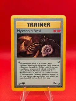 MYSTERIOUS FOSSIL 1ST EDITION 62/62 C FOSSIL POKEMON NM/M - Image 1