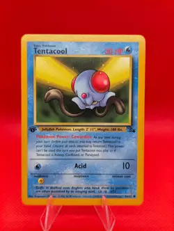 TENTACOOL 1ST EDITION 56/62 C FOSSIL POKEMON NM/M - Image 1
