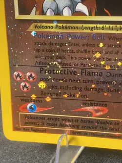 Pokemon TCG Entei #34 Pokemon 2000 Movie Black Star Promo Reverse Holo SWIRL - Image 4