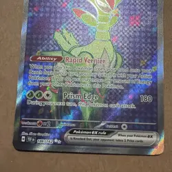 Iron Leaves EX 186/162 SV05: Temporal Forces Holo Full Art Pokemon TCG NM - Image 2