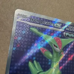 Iron Leaves EX 186/162 SV05: Temporal Forces Holo Full Art Pokemon TCG NM - Image 5