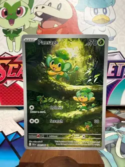 Pansage 089/086 Illustration Rare - Black Bolt - Pokemon TCG - SHIPS FAST - Image 1