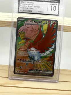 Pokemon SV Ethan's Ho-Oh EX 2025 Destined Rivals #209/182 Ultra Rare Holo CGC 10 - Image 3
