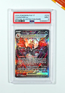 Pokemon PSA 9 Charizard Ex #234 Alternative Art Destino Di Paldea 2024 Italiano - Image 1