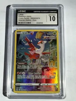 Pokemon TCG Latias GG20/GG70 Crown Zenith Galarian Gallery CGC 10 GEM MINT - Image 1
