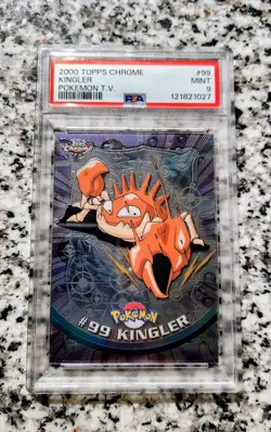 Topps Chrome 2000 Pokemon Series 2 #99 Kingler PSA 9 - Image 1
