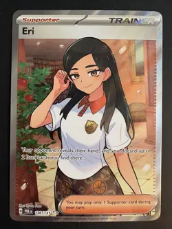 Eri 136/131 Pokemon Prismatic Evolutions Full Art Ultra Rare NM Pokemon TCG - Image 1