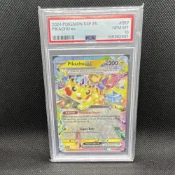 Pokemon TCG Pikachu ex 057/191 Sv08 Surging Sparks Double Rare Holo 200 HP - Image 1