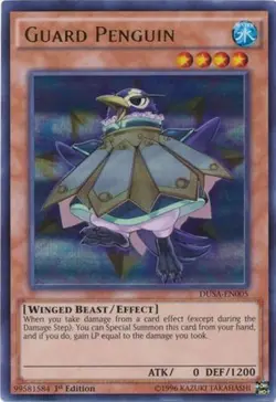 Guard Penguin - DUSA-EN005 - Ultra Rare - 1st Edition - Lightly Played - Image 1