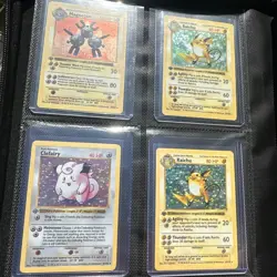 Pokemon 1st Edition Base Set Shadowless Pokemon Cards LP-HP + Shadowless ZARD - Image 3