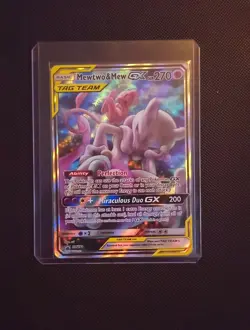 Pokemon TCG Mewtwo & Mew GX SM191 Black Star Promo Card Near Mint Condition - Image 3