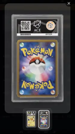 Pokemon Pikachu Card Ash's Pikachu 012/022 Arceus Movie ACE8 - Image 2