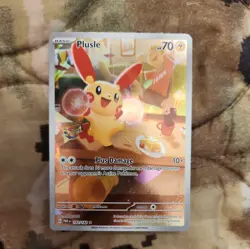 Plusle 193/182 Paradox Rift Illustration Rare Pokemon TCG Card - Image 1
