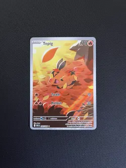 Pokemon TCG Tepig Card Scarlet Violet White Flare, 096/086 IR - Image 1