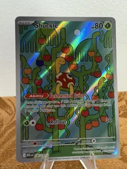 Shuckle Illustration Rare 136/132 Me01: Mega Evolution Holo 80 HP Pokemon Card - Image 1