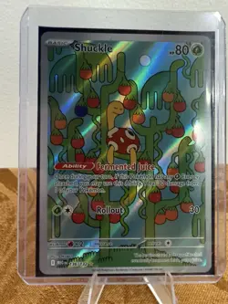 Shuckle Illustration Rare 136/132 Me01: Mega Evolution Holo 80 HP Pokemon Card - Image 2