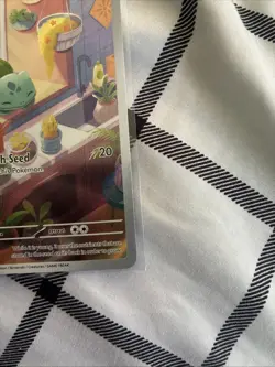 Pokemon TCG Bulbasaur Stellar Crown Illustration Holo Card 143/142 - Image 3