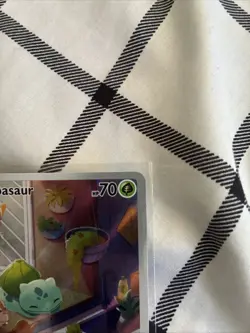 Pokemon TCG Bulbasaur Stellar Crown Illustration Holo Card 143/142 - Image 4