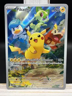 ✨Pikachu 027 Sv: Scarlet & Violet Promo Cards Holo Illustration Rare✨ - Image 1