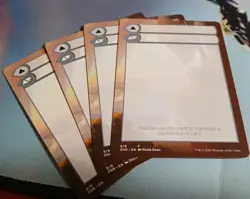 Lot of 4 Blank Mtg card for double sides card from various sets - Image 1