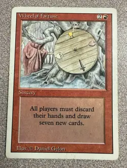 MTG Wheel of Fortune Revised LP+ Vintage Reserved List Magic The Gathering 1994 - Image 1