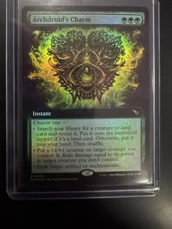 Archdruid's Charm (Extended Art) FOIL Murders at Karlov Manor 408 NM pack fresh - Image 1