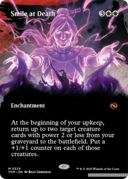 Smile at Death (Borderless) [TDM - 329] - LP [Normal] TCG MTG - Image 1