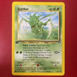 Scyther 46/75 Neo Discovery Regular First Edition Pokemon Card - Image 1