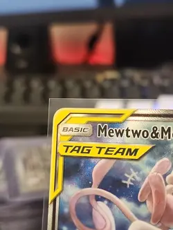 2019 POKEMON SM BLACK STAR PROMO #SM191 FULL ART/MEWTWO & MEW GX - Image 2