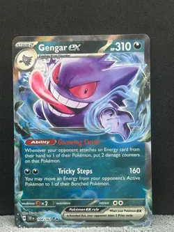Gengar ex 104/162 Double Rare Temporal Forces Pokemon Holo Near Mint - Image 1