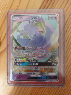 Pokemon TCG Oricorio GX 95/236 Sun & Moon Cosmic Eclipse Half Art Rare - Image 1
